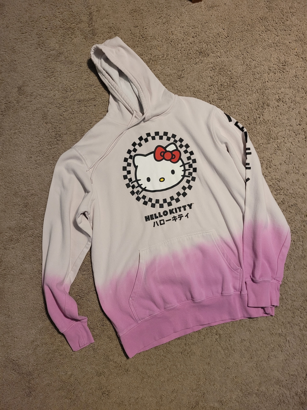 Hello Kitty Pink Dip-Dye Hoodie